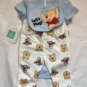 Disney Blue and White Winnie the Pooh Baby Set